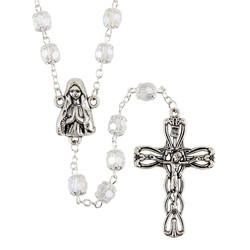 Double Capped Crystal Bead Rosaries