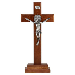 Saint Benedict Standing Crucifix (G4696)