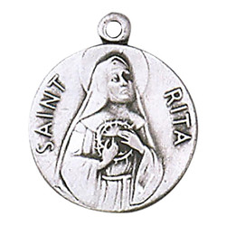 St. Rita Medal on Chain (JC-129/1MFT)