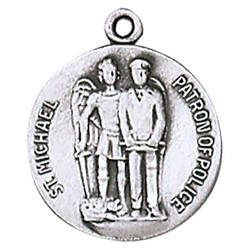 St. Michael Police Medal on Chain