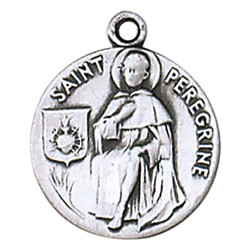 St. Peregrine Medal on Chain (JC-126/1MFT)