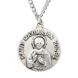 St. Maxmilian Kolbe Medal on Cord