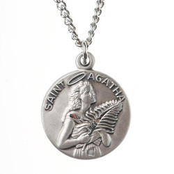 St. Agatha Medal on Cord