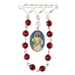 Divine Mercy Rosary Pin