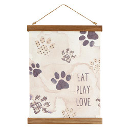 12x17 Frmd Banner-G-Eat,Play,v