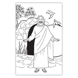 Color-Your-Own Easter Prayer Card - 100/pk