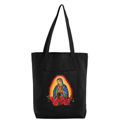 Our Lady of Guadalupe Tote Bag with Pocket - 12/pk