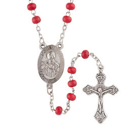 St. Therese Rose-Scented Rosary with Case - 8/pk