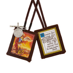 St. Michael Scapular with Medals - 12/pk