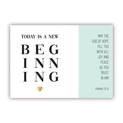 Postcard - Today is a New Beginning