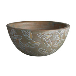 Leaf Embossed Tall Bowl - 2/cs Leaf Embossed Tall Bowl - 2/cs