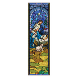 Stained Glass Series Banner - Nativity