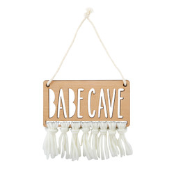 Wood Sign - Babe Cave - 2/cs