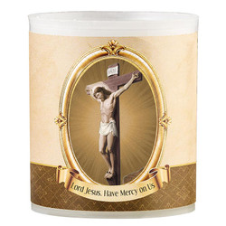 Devotional Votive Candle - Crucifixion