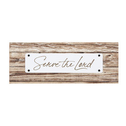 Tabletop Plaque - Serve the Lord - 2/cs