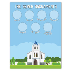 The Seven Sacraments Activity Card - 12/pk