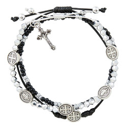 St. Benedict 3-Piece Bracelet Stack Set - 6 sets/pk