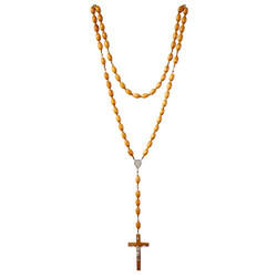 Corded Wood Wall Rosary