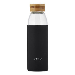 Water Bottle with Bamboo Lid - Refresh - 2/cs