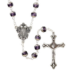 Renaissance Collection Amethyst Rosary