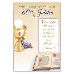 God's Blessings on Your 60th Jubilee - 60th Jubilee Anniversary Card