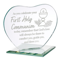 Blessings First Communion Heart Stand - 12/pk