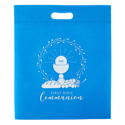 First Communion Cut-Out Handle Tote Bag - 18/pk