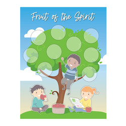 Fruit of the Spirit Activity Card - 12/pk