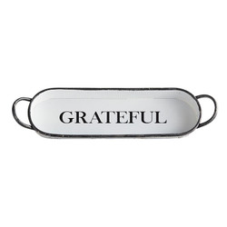 Oval Tray - Grateful
