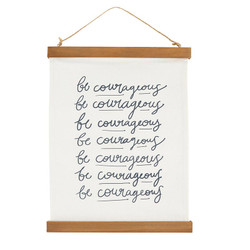 Framed Canvas Banner - Courageous