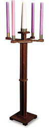 Robert Smith Standing Advent Candlestick - Walnut