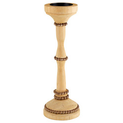 Wooden Candle Holder - Tall