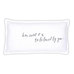 Face to Face Lumbar Pillow - How Sweet It Is To Be Loved By You