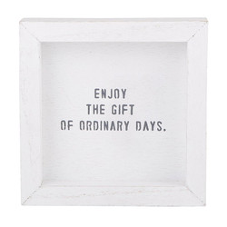 Face to Face Petite Word Board - Enjoy The Gift Of Ordinary Days