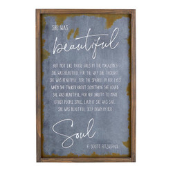 Metal Wall Sign - Small - Beautiful