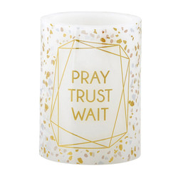 LED Candle - Small - Pray Trust Wait