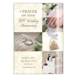 Prayer on Your 50th Wedding Anniversary Card