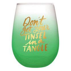 Thimblepress x Slant Stemless Wine Glass - Tinsel Tangle