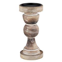 Mango Wood Candlestand - Medium