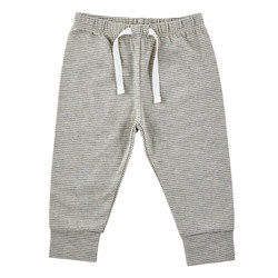 Pants - Cream/Grey Stripe, 0-6 months