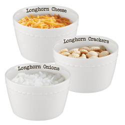 Chili Condiment Set - Longhorns