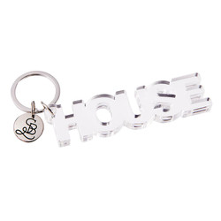 Acrylic Word Keychain - House