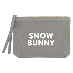 Face To Face Canvas Pouch - Snow Bunny