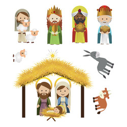 Nativity Window Cling Set - 18 sets/pk