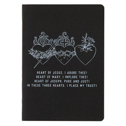 Three Hearts of the Holy Family Kraft Notebook - 12/pk