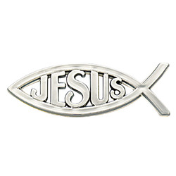 Jesus Ichthus Auto Emblem - 12/pk