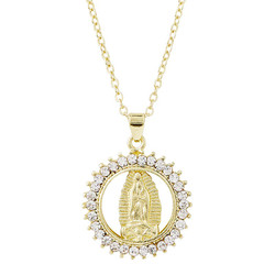 Our Lady of Guadalupe Crystal Pendant - 6/pk