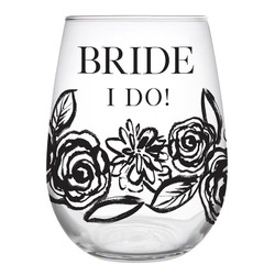 Bride, I Do Wine Glass