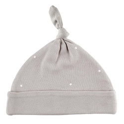Little Blessings Knotted Hat - Grey Stars