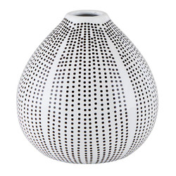 Dotted Pattern Bud Vase - Medium